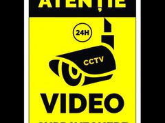 Indicator atentie video supraveghere cctv